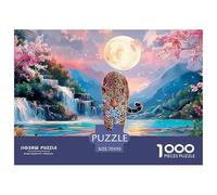 A Neon-Colored Leopard_ 1000 Pcs Ökopapier Puzzle Cosmic Leopard Lebendige Bilder Kreatives Spiel Puzzles Für Erwachsene Und Kinder 70x50cm/1000pcs