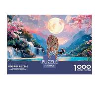 A Neon-Colored Leopard_ 1000 Stück Stabiler Karton Puzzle Cosmic Leopard Lebendige Bilder Kreatives Spiel Puzzles Als Wohnaccessoires 38x26cm/1000pcs