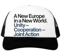 A New Europe In A New World Baseball Cap White Adjustable Unisex