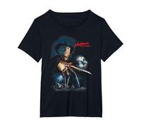 A Nightmare on ELM Street ELM Street Poster Camiseta, Mujer Tallas Grandes, Negro, 5XL Grande