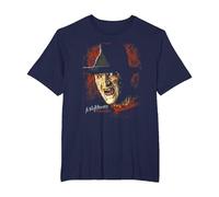 A Nightmare on ELM Street Freddy Worst Nightmare Camiseta, Hombre Tallas Grandes, Azul Marino, 2X Alto