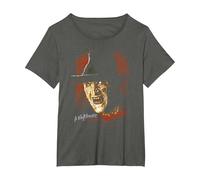 A Nightmare on ELM Street Freddy Worst Nightmare Camiseta, Mujer Tallas Grandes, Asfalto, 4XL Grande