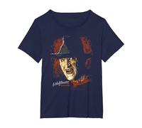 A Nightmare on ELM Street Freddy Worst Nightmare Camiseta, Mujer Tallas Grandes, Azul Marino, 2XL Grande