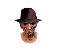 A Nightmare On Elm Street Lujo Freddy Látex Adulto Máscara Con Sombrero Fedora