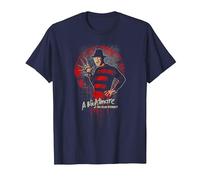 A Nightmare on ELM Street Street Freddy This is God Camiseta, Hombre, Azul Marino, S