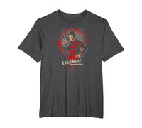 A Nightmare on ELM Street Street Freddy This is God Camiseta, Hombre Tallas Grandes, Jaspeado Oscuro, 3X Alto