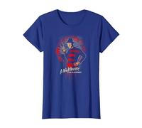 A Nightmare on ELM Street Street Freddy This is God Camiseta, Mujer, Azul Real, XS