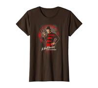 A Nightmare on ELM Street Street Freddy This is God Camiseta, Mujer, Marrón, XS