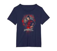 A Nightmare on ELM Street Street Freddy This is God Camiseta, Mujer Tallas Grandes, Azul Marino, 3XL Grande