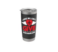 A Nurse Will Always Give Us Hope An Angel With A Stethoscope Vaso térmico de acero inoxidable de doble pared