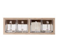 A-Organizer 1 Estante Lacado Blanco Mate Roble/Cristal