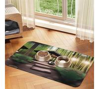 a Outdoor Escape - Alfombrilla de piel absorbente antideslizante para mascotas, 30 x 45 cm, de secado rápido, impermeable, lavable