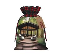 A Outdoor Escape Holiday - Bolsa de cordón estampada S para fiestas, bodas y festivales, poliéster ligero