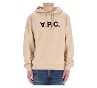 A.P.C. - Sudadera Beige de Algodón con Logo Central - Sweatshirts & Hoodies - Hombre - Beige - XL -