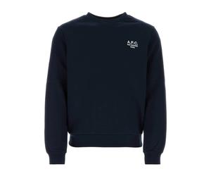 A.P.C. - Sudadera de Algodón Azul Noche - Sweatshirts & Hoodies - Hombre - Azul - L -