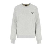 A.P.C. - Sudadera de Algodón Elástico Gris Claro - Sweatshirts & Hoodies - Mujer - Gris - S -