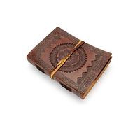 A.P. Donovan - Diario de piel con cuaderno de notas, diario de viaje, agenda DIN A6, Diario De Viaje De Cuero Marrón Din A6