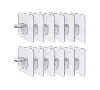 A Pack Of 12 Shelf Brackets Shelf Bracket Self-adhesive Brackets for Shelf Wardrobe Glass Bracket Shelf Storage Rack