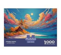A Painting of The Sea in Greece with White Walls 1000 Pieza Cartulina Premium Rompecabezas Premium Sea Beach Extremadamente Difícil Desafío Único Rompecabezas Para Decoración Del Hogar 70x50cm/1000pcs