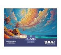 A Painting of The Sea in Greece with White Walls 1000 Piezas Cartulina Extra Gruesa Set De Rompecabezas Sea Beach Extremadamente Difícil Juego Familiar Rompecabezas Regalos Para Familia Y Amigos 52x38
