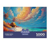 A Painting of The Sea in Greece with White Walls 1000 Piezas Papel Ecológico Resistente Rompecabezas Premium Sea Beach Extremadamente Difícil Desafío Único Rompecabezas Regalos Para Familia Y Amigos 7
