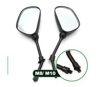 A Pair Motorcycle Rear View Mirrors 8mm 10mm Thread For GY6-50cc/110cc/125cc /50cc,Espejo Moto Lateral(M10)