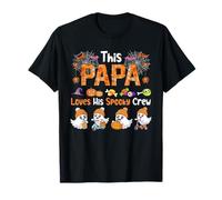 A papá le encantan Sus espeluznantes abucheos Divertidos del Grupo Halloween Crew Camiseta