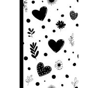 A pattern of black hearts: Work Notebook, Funny Office Gift for Women, Coworker, Boss, Secret Santa Gag Gift (Blank Lined Journal)