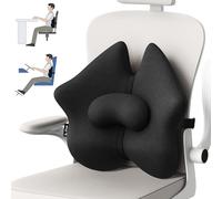 A-Pce Almohada de Apoyo Lumbar Ajustable, Mejora el Alivio del Dolor de Espalda Baja y la Postura Sentada, Cojín Ergonómico de Espuma Viscoelástica para Sentarse Durante Mucho Tiempo