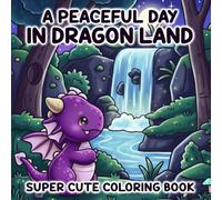 A peaceful day in dragon land: Coloring Book for Adults and Teens with Enchanting Fantasy Scenes, Peaceful Vibes, and Whimsical Joy for Relaxation