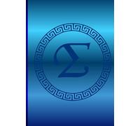 "Σ" A Personalised Monogram Notebook for a Grecophile.