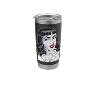 A pesar de la mirada en mi cara, todavía estás hablando de arte pop Vaso térmico de acero inoxidable de doble pared