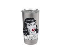 A pesar de la mirada en mi cara, todavía estás hablando de arte pop Vaso térmico de acero inoxidable de doble pared