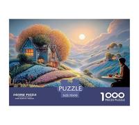 A Picturesque Countryside Scene 1000 Piezas Cartulina Premium Rompecabezas Premium Beautiful Trees Antiestrés Juguete De Cumpleaños Rompecabezas Regalos para Familia Y Amigos 70x50cm/1000pcs