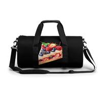 A Piece of Fruit Cake Watercolor Funny Large Gym Bag Novelty Lightweight Duffel Bag Travel Tote Bags, Estilo:, 17.7in/9in/9in