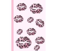 A pink and black leopard print lip print: Work Notebook, Funny Office Gift for Women, Coworker, Boss, Secret Santa Gag Gift (Blank Lined Journal)