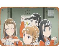 A Place Further Than The Universe, Sora Yori Mo Tooi Basho - Póster de anime para decoración de pared del hogar, letrero de metal retro de 20 x 30 cm