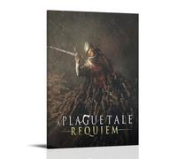 A Plague Tale RequiemArt - Pintura decorativa impermeable y resistente a las manchas, sala de estar, estudio, cafetería, pintura de pared, instalación gratuita, fácil de limpiar, opción de regalo