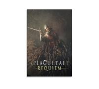 A Plague Tale RequiemArt - Pintura decorativa impermeable y resistente a las manchas, sala de estar, estudio, cafetería, pintura de pared, instalación gratuita, fácil de limpiar, opción de regalo