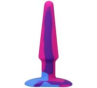 A-Play - Groovy - Tapón anal de silicona - 5 pulgadas Berry - Enchufe anal suave, multicolor, hecho de silicona de grado saludable
