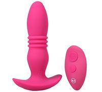 A-Play - Rise - Enchufe anal de silicona recargable de empuje - Multi velocidad - en rosa por Doc Johnson