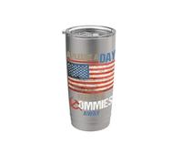 A Pledge A Day Keep The Commies Away Camisa de la bandera estadounidense Vaso térmico de acero inoxidable de doble pared