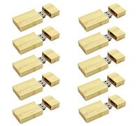 A Plus 10 Piezas de bambú Natural Memoria USB 3.0 16 GB USB 3.0 Stick para Profesores y Profesores