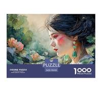 A Portrait of An Elegant Woman 1000 Stück Premium-Karton Puzzle Elegant Woman Stressabbau Familienspiel Puzzles Für Erwachsene Und Kinder 70x50cm/1000pcs