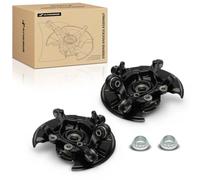A-Premium Conjunto de nudillos de dirección para BMW 328i 2012-2016 320i, con protector contra el polvo, con zapatas de freno, hierro fundido, trasero izquierdo y derecho, un juego de 2