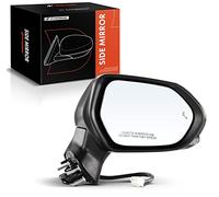 A-Premium Espejo retrovisor eléctrico para el lado del pasajero, compatible con Toyota Camry 2018-2022, espejo retrovisor exterior plegable manual con señal de giro y detección de punto ciego