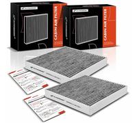 A-Premium Filtro de aire de cabina de 2 piezas con carbón activado compatible con Hyundai Elantra, Elantra N, Sonata, Santa Fe, Tucson, Kona, Ioniq 5, Santa Cruz y Kia Sorento, Sportage, Niro, K5 y