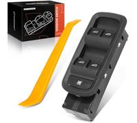 A-Premium Master Power - Interruptor de ventana compatible con Ford Fiesta 2011 2012 2013, lado delantero izquierdo del conductor, reemplazo # BE8Z14529AA