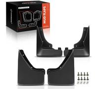 A-Premium Set of 4PCS Mud Flaps Splash Guards Mudguards Mudflaps with Hardware Accessories Compatible with Cadillac SRX, 2010-2015, Sport Utility, Black, Front and Rear (Driver & Passenger Sides)