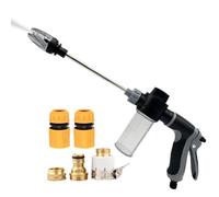 a presión - Limpiador portátil de alta presión, boquilla ajustable, potente de limpieza por pulverización, herramienta compacta al aire libre para uso en superficies de coche, patio